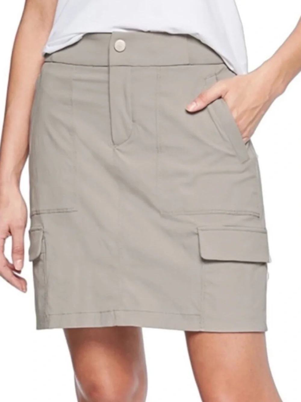 Athleta Trekkie Skort Skirt Galactic Gray Athletic Sport Tennis Casual Women's 2